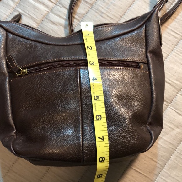 Aurielle genuine leather brown handbag - Picture 12 of 15